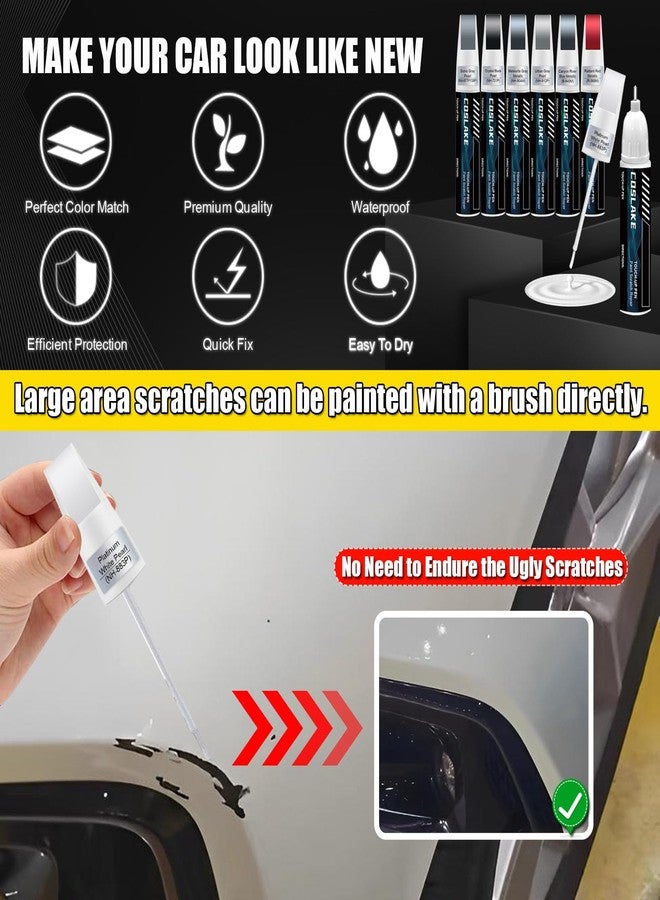 COSLAKE Car Touch Up Paint(Sonic Gray Pearl(NH-877P/138P)) for Honda, Car Paint Scratch Repair Kit, Quick & Easy Solution to Repair, 2 in 1 Scratch Remover Pen with Color-Matched - Image 4